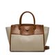 Furla Bolso Tesuto Canvas Natural Cognac   6