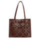 Bolso de Hombro Calado Marr&oacute;n   1