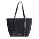 Bolso Shopper Suede Negro   0