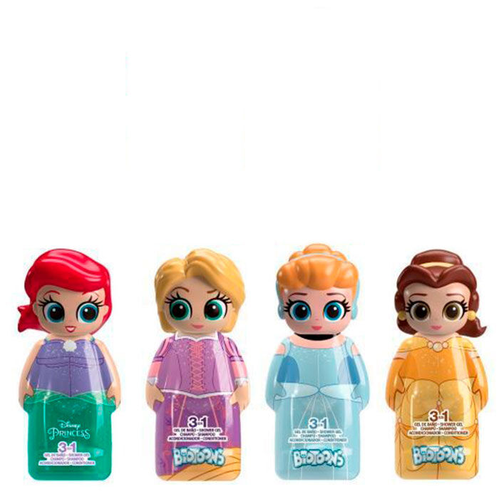 Princesas Gel de Ba&ntilde;o 3 en 1 Ventosa  