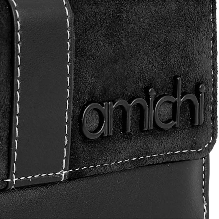 Cartera Ante Negro   8