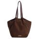 Bolso Shopper Suede Marrón   0