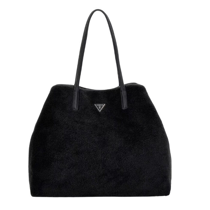 Bolso Shopper Victtoria Pelo Sintético Negro   1