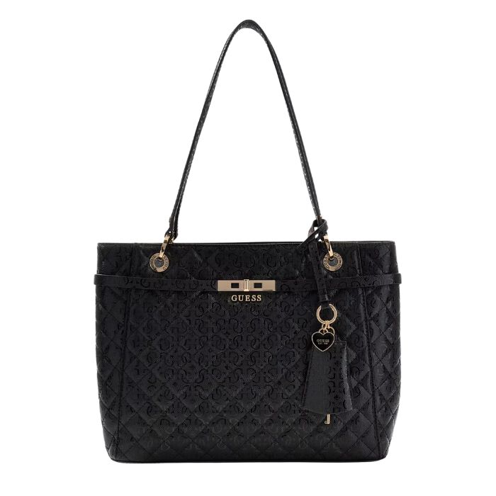 Bolso de Mano Idra Charol Logotipo 4G Negro   4