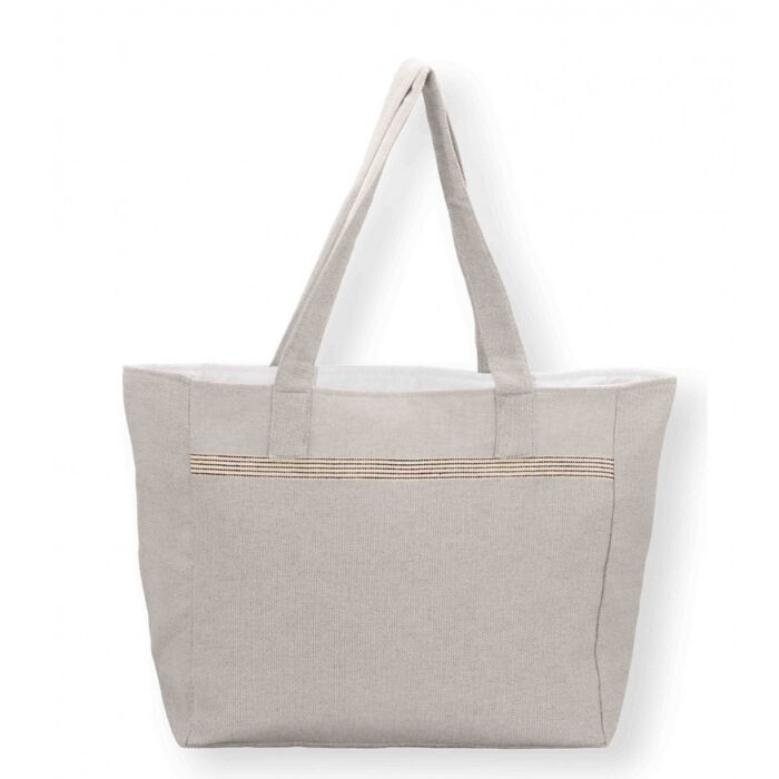 Bolso de Playa Natte Gris  