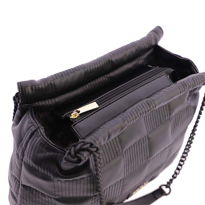 Bolso de Hombro Cadena Negro   7