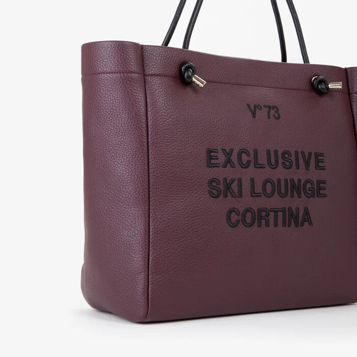 Bolso Shopper Grande Cortina Burdeos   2