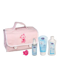 Bolsa Neceser Baby Piqué Rosa  4ud.-207950 1