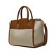 Furla Bolso Tesuto Canvas Natural Cognac   3