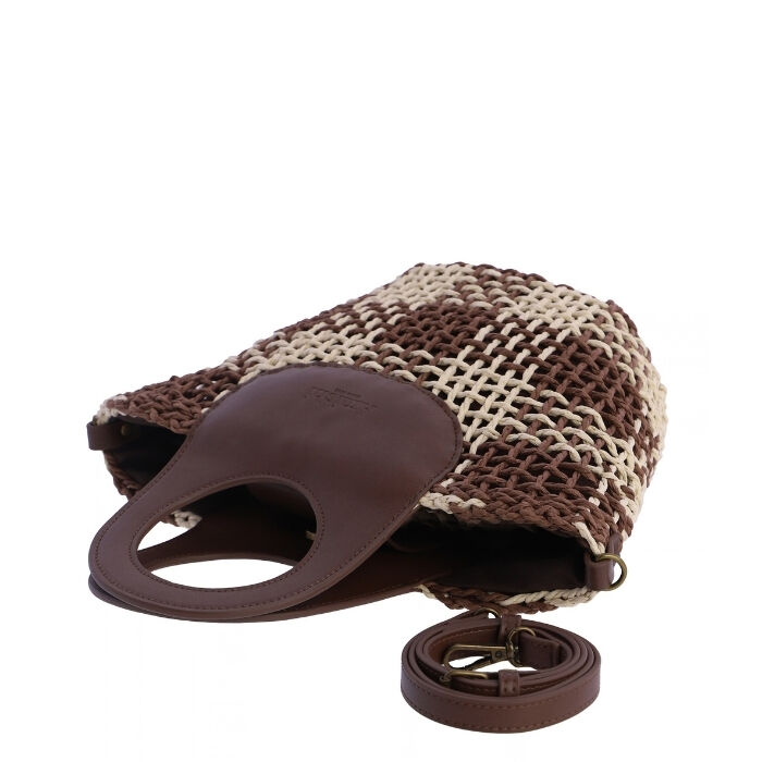Bolso de Mano Necre Marr&oacute;n   5