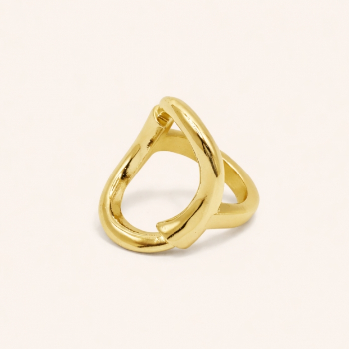 Ciclón Anillo Bucle Oro | Paco Perfumerías