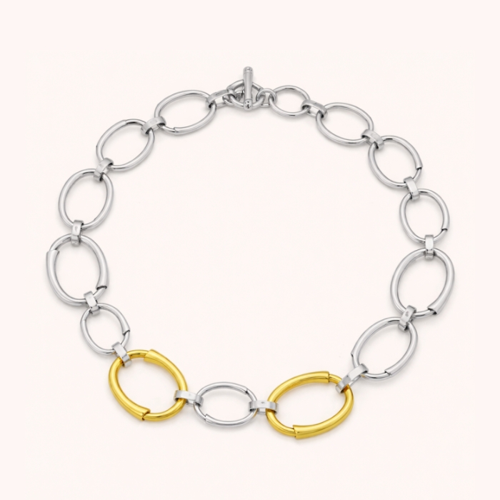 Ciclón Collar Bucle Oro Plata | Paco Perfumerías