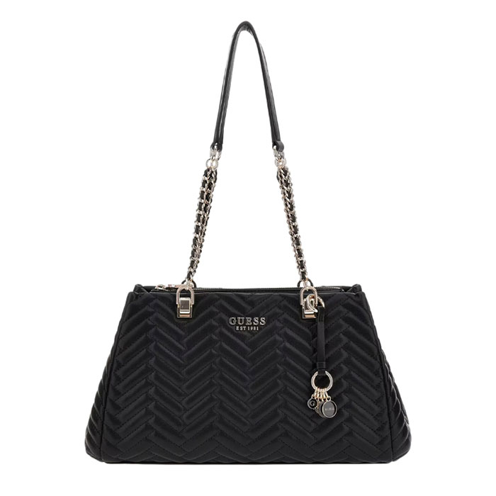 Guess Shopper Anning Pespunteado Negro | Paco Perfumerías