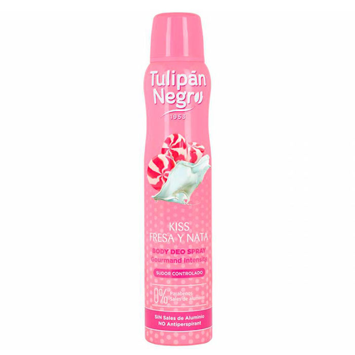 Desodorante Tulipán Negro Body Spray Kiss Fresa y Nata | Comprar