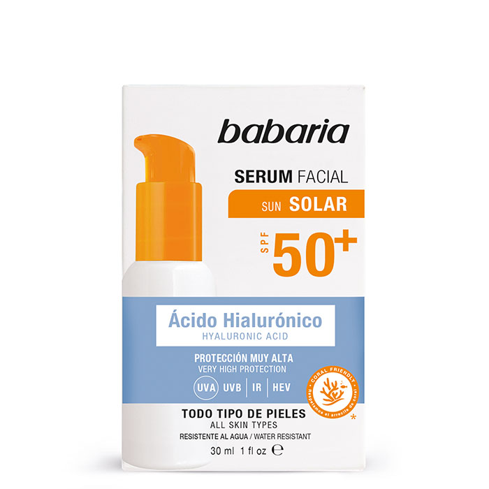 Babaria Sérum facial solar Hialurónico SPF50+
