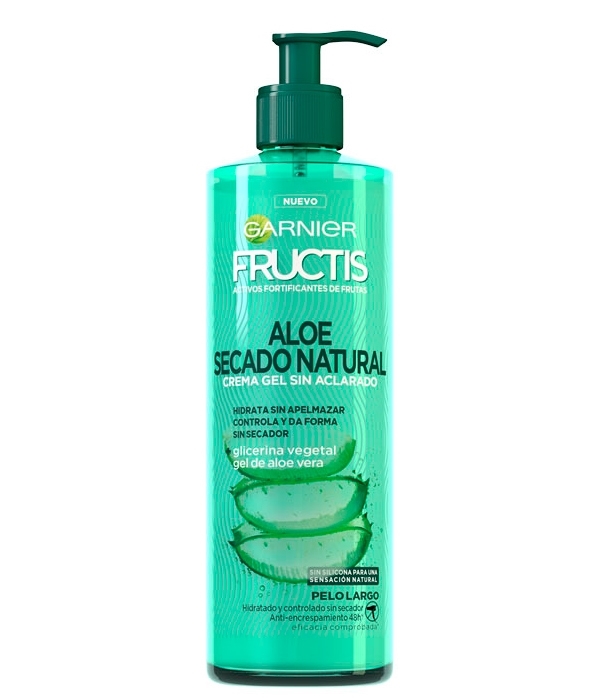 Aloe Secado Natural Crema Gel Sin Aclarado