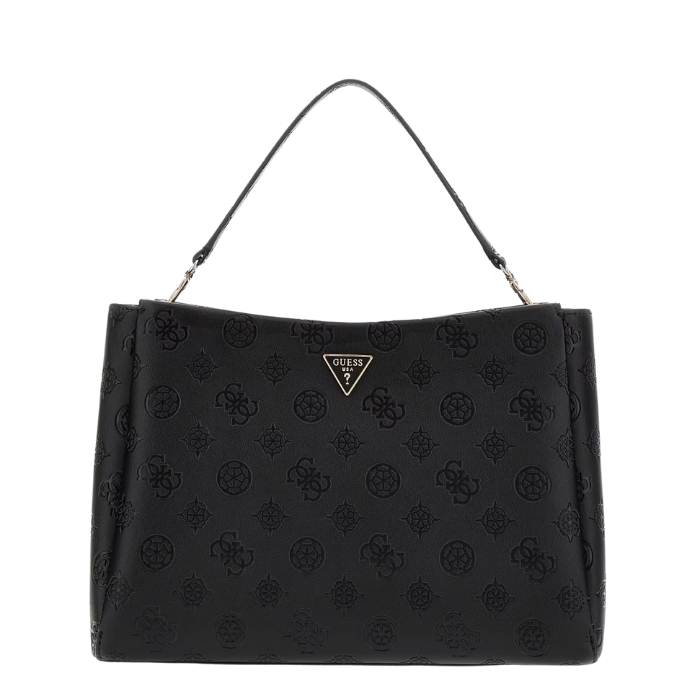 Guess Bolso de Mano Tisha Logo 4G Peony Negro | Comprar
