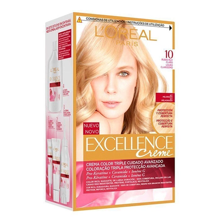 L'Oréal Excellence Creme Nº 10 Rubio Clarisimo Aclarante