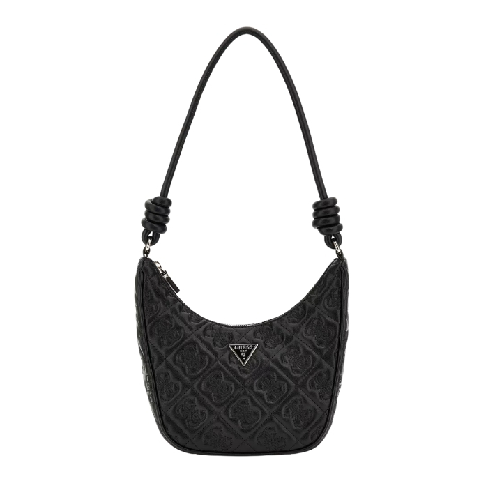 Guess Mini Bolso de Hombro Adelasia Negro | Paco Perfumerías