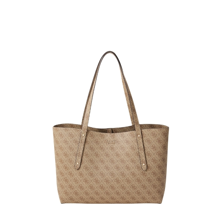 Guess Bolso Tote Brenton Beige | Paco Perfumerías