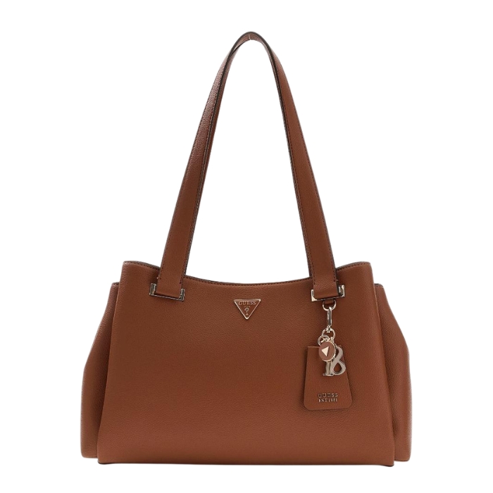 Guess Bolso Shopper Evie Charms Marrón | Paco Perfumerías