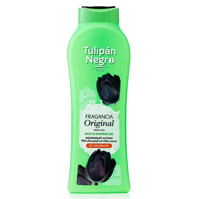 TULIPAN NEGRO GEL DE BAÑO KISS FRESA Y NATA 650 ML