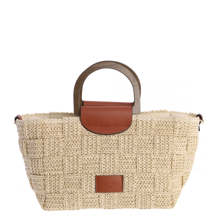 Amichi Bolso de Mano Parine Beige | Paco Perfumerías