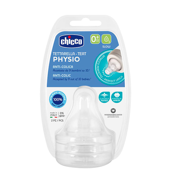 CHICCO Tetina Physio Silicona 0 Meses+