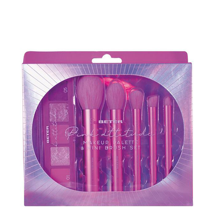 Beter Set Paleta Maquillaje y Brochas Pink Attitude Comprar