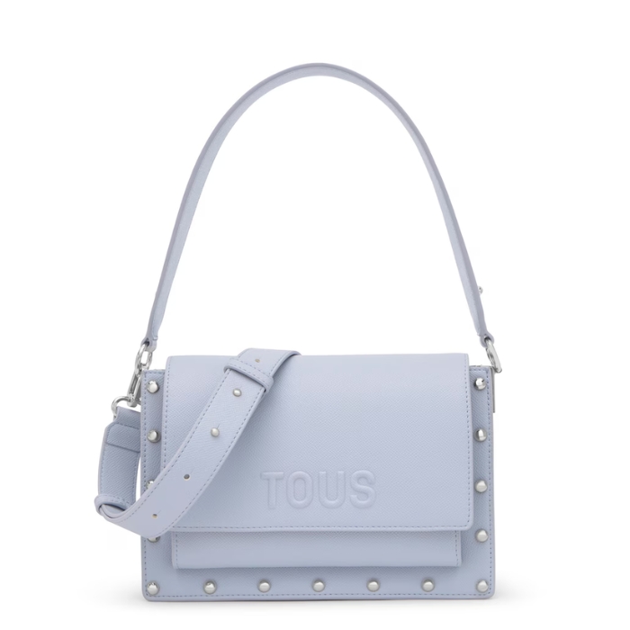 Tous Bandolera Mediana Audree Studs Azul Grisáceo