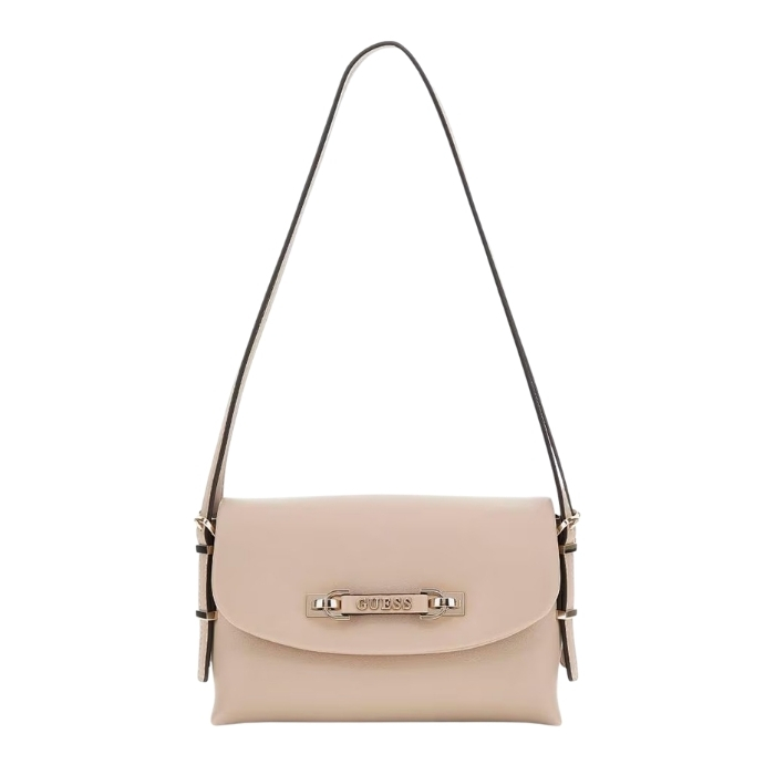 Guess Bolso de Hombro Lefia Beige | Paco Perfumerías