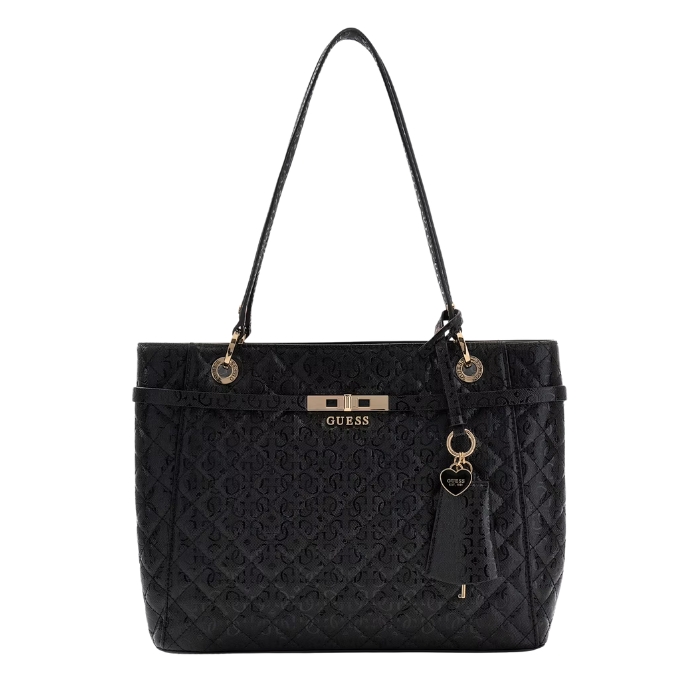 Guess Bolso de Mano Idra Charol Logotipo 4G Negro | Comprar