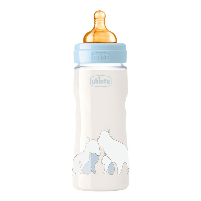 CHICCO Biberón Original Touch Azul 4 Meses+