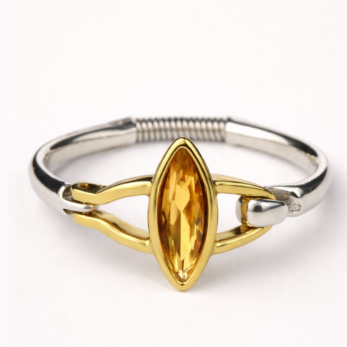 Ciclón Pulsera Hortensia Oro y Plata | Paco Perfumerías