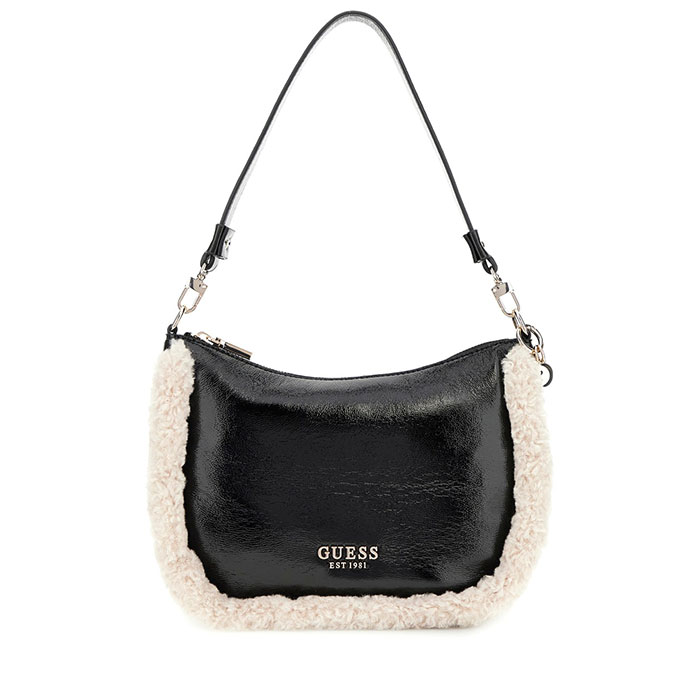 Guess Bolso de Hombro Davika Cremallera Negro | Comprar