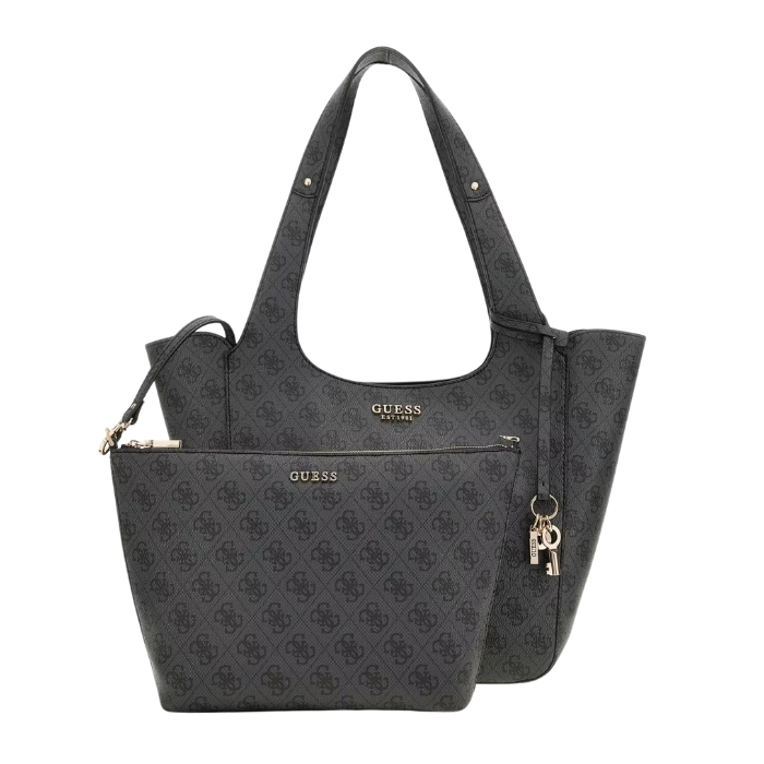 Guess Bolso Shopper Calista Negro | Paco Perfumerías