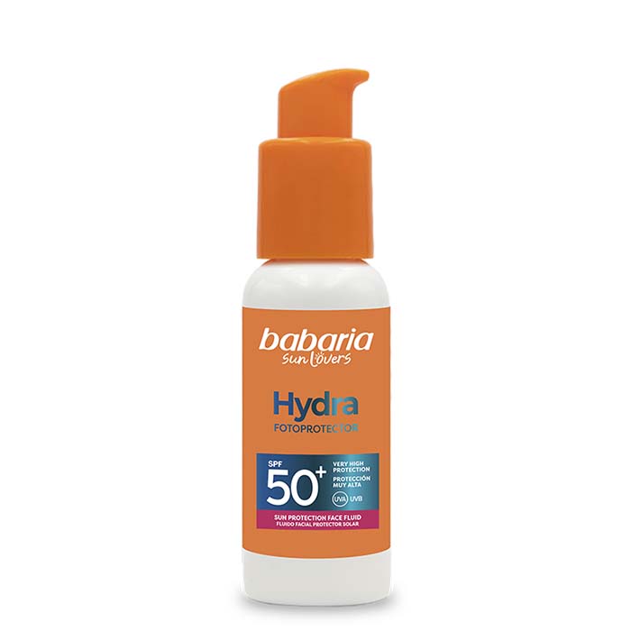 Babaria Fluido Solar Facial Hydra SPF50+ | Paco Perfumerías