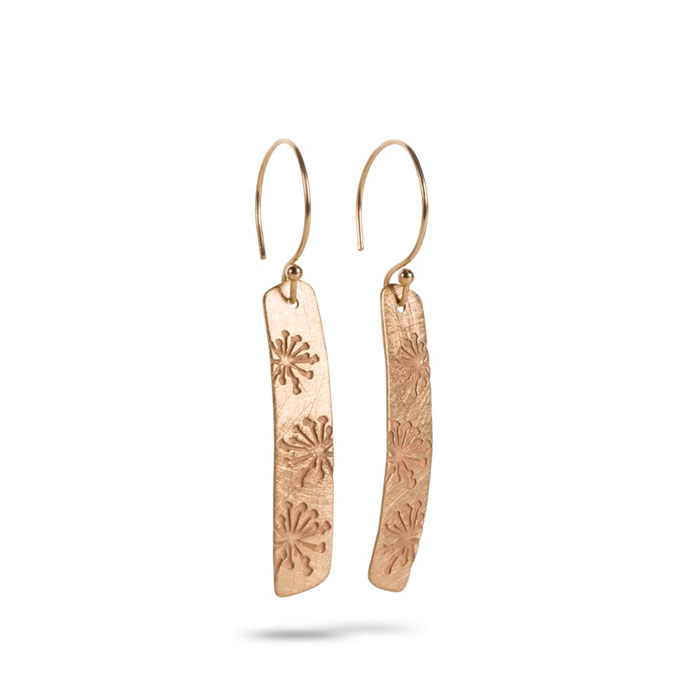 Pendientes Ari Placa Color Oro | Paco Perfumerías