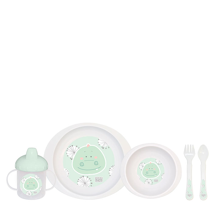 Saro Baby Vajilla Pocket Jungle Party Cocodrilo