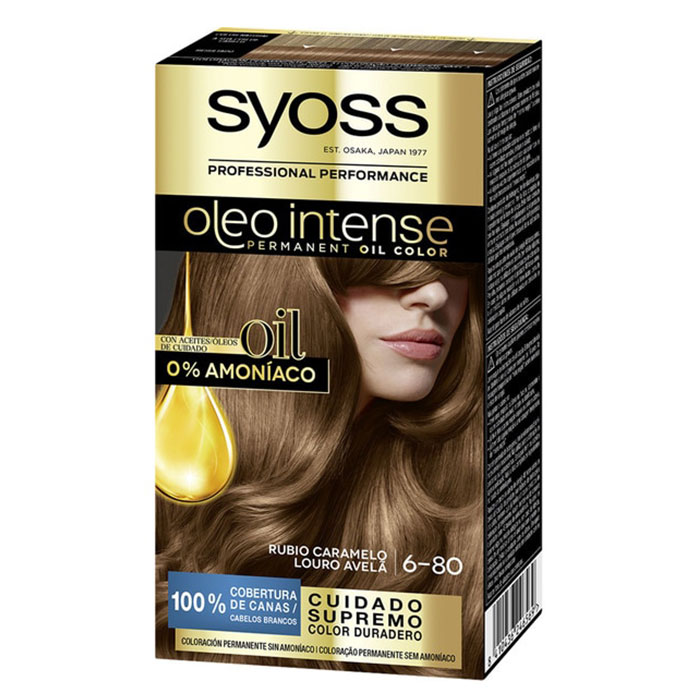 Syoss Oleo Intense Coloración 6-80 Rubio Caramelo