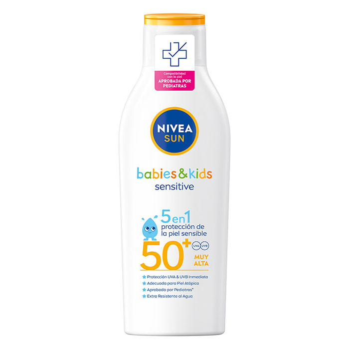NIVEA Protege & Juega Loción Solar Sensitive Niños SPF50+