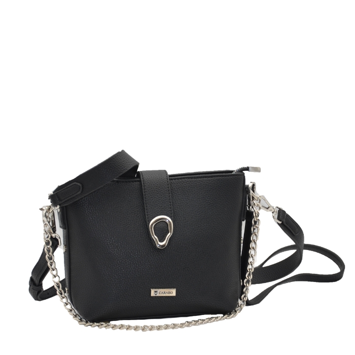 Carabo Bolso Bandolera Negro | Paco Perfumerías