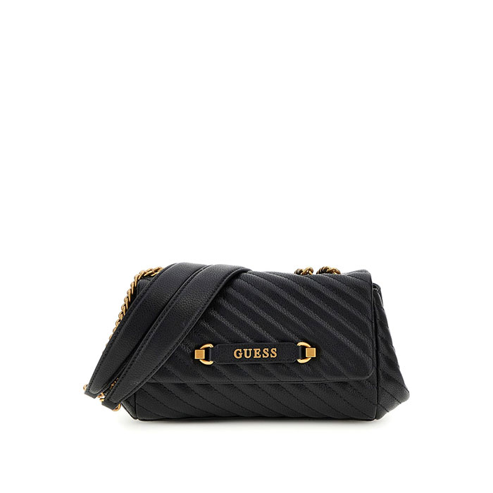 Guess Bolso Bandolera Sela Solapa Negro | Comprar