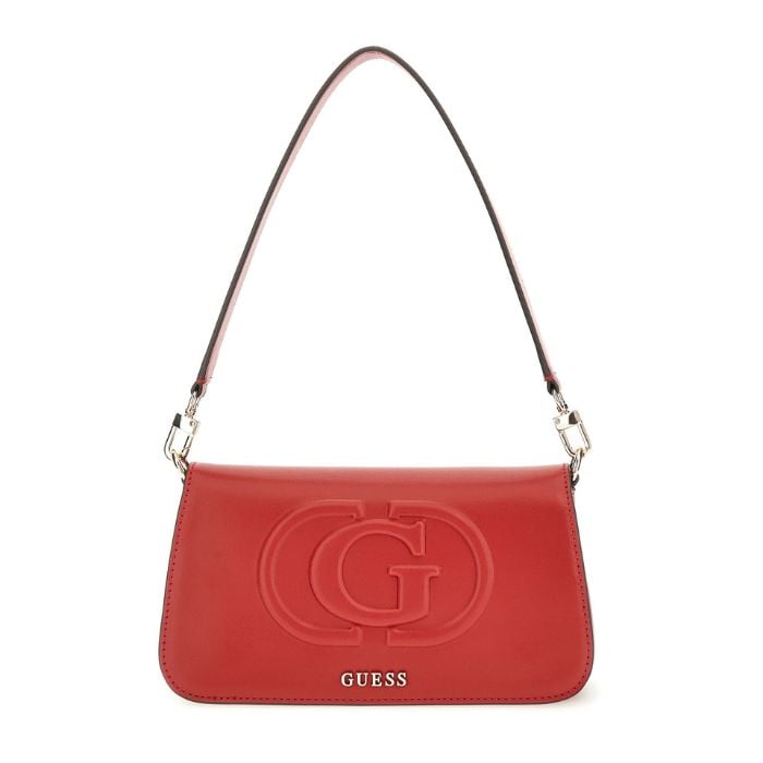 Guess Bolso de Hombro Eco Mietta Rojo | Paco Perfumerías