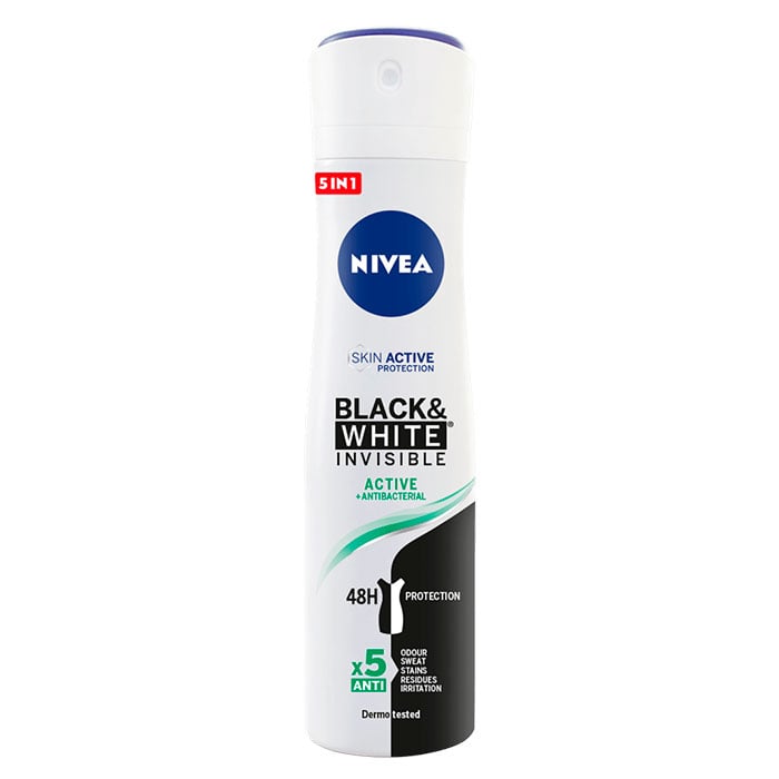 NIVEA Invisible Black & White Active Desodorante Spray