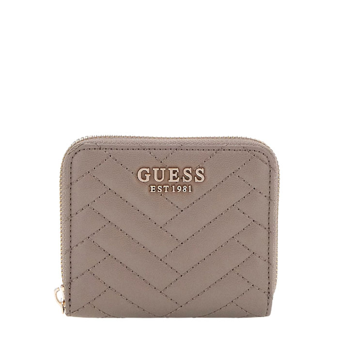 Guess Mini Cartera Anning Pespunteada Taupe | Comprar
