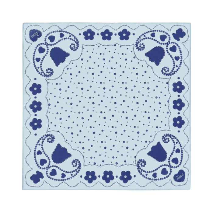 Tous Pañuelo Cuadrado Paisley Bandana Azul | Comprar
