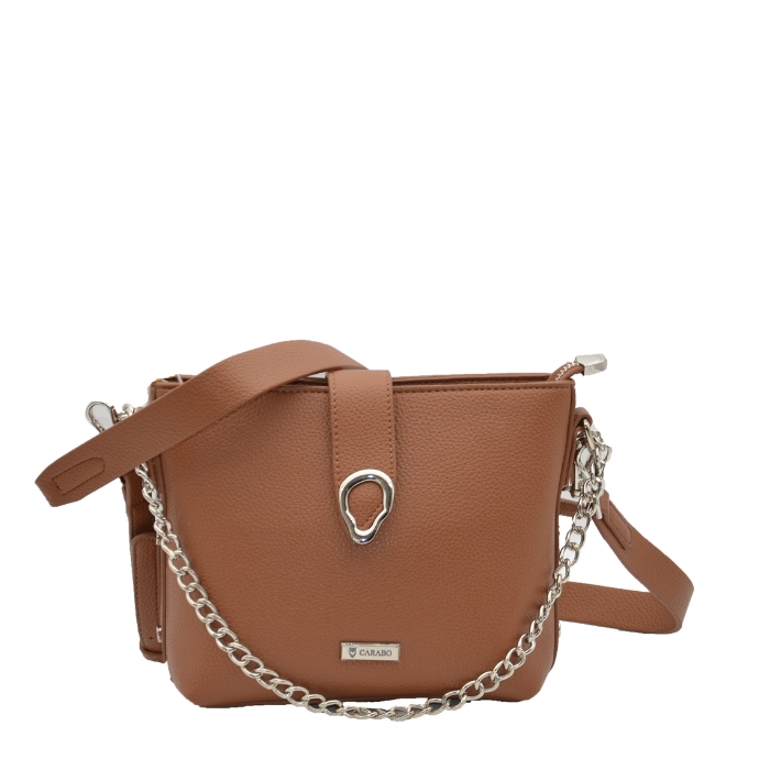 Carabo Bolso Bandolera Camel | Paco Perfumerías