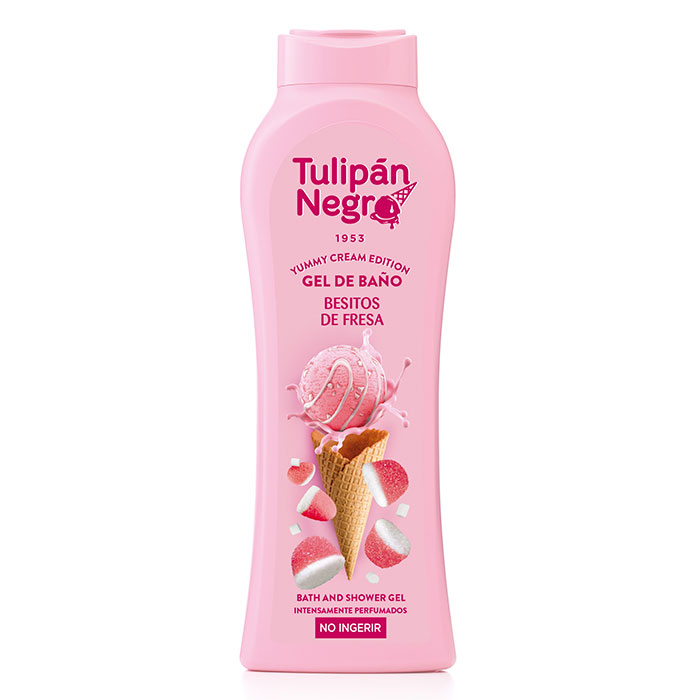 Tulipán Negro Besitos de Fresa Gel de Baño