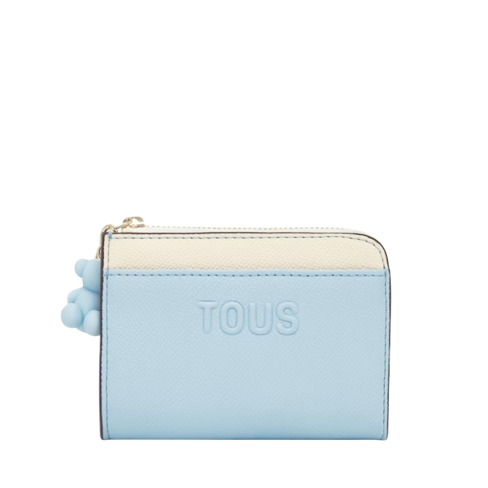 Tous Monedero Grande Audree Saffiano Azul Cielo | Comprar